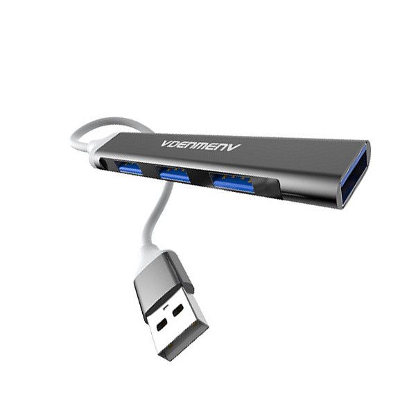 HUB USB  4XUSB DENMEN CZARNY ALUMINIUM DU17 6973224873818