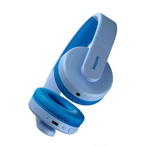 SŁUCHAWKI NAUSZNE BEZPRZEWODOWE BLUETOOTH DLA DZIECI PHILIPS NIEBIESKIE TAK4206BL/00 4895229117549