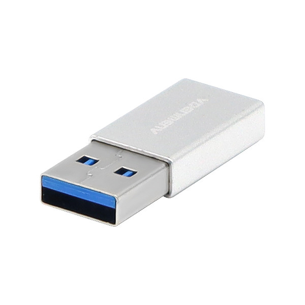 ADAPTER OTG USB DENMEN SREBRNY DO  TYP-C DU13 5904238715215