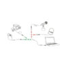 KABEL JACK DO 2X JACK ADAPTER 3,5 CALA AUX SŁUCHAWKI MIKROFON 5902012968444