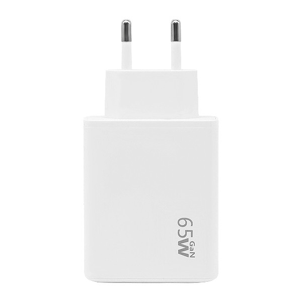ECOBOX ŁADOWARKA SIECIOWA GAN PD 2xTYP-C 1xUSB 65W TA6530 BIAŁA