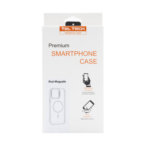 TELTECH MAGSAFE MAGNETIC CASE DO IPHONE 14 PRO PRZEŹROCZYSTY ETUI NAKŁADKA TRANSPARENT 5904238716199