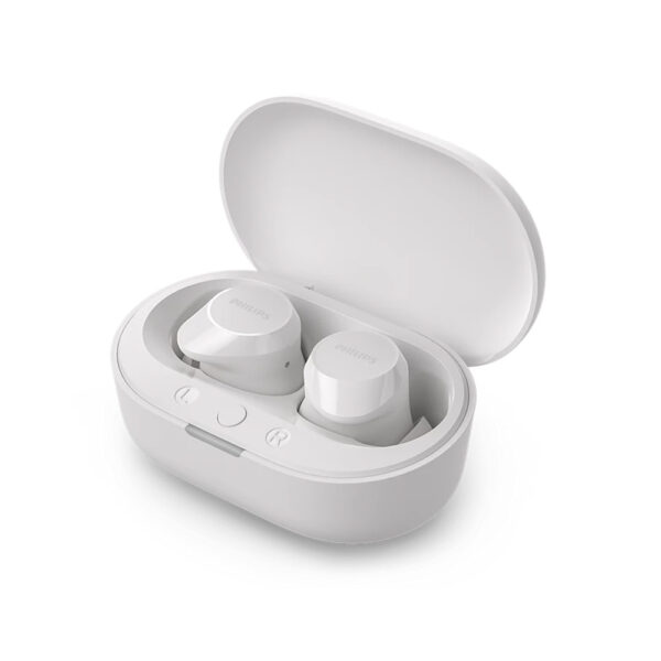 SŁUCHAWKI PHILIPS DOUSZNE TWS BEZPRZEWODOWE BLUETOOTH TRUE WIRELESS  BIAŁE Phil-TAT1209WT/00 4895229138063