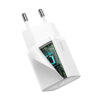 BASEUS Ładowarka sieciowa USB-C Type-C PD QC3.0 20W 3311 - uniwersalny CCSUP-B02 6953156230002