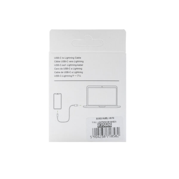 ECOBOX KABEL USB PD TYP-C - LIGHTNING 2M 12W BOX 5904238718582
