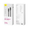 KABEL USB-C DO USB-C BASEUS TUNGSTEN GOLD, 240W, 3M (CZARNY) CAWJ040201 6932172628840