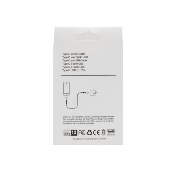 ECOBOX KABEL USB TYP-C CZARNY 2.4A 2M 5904238721469