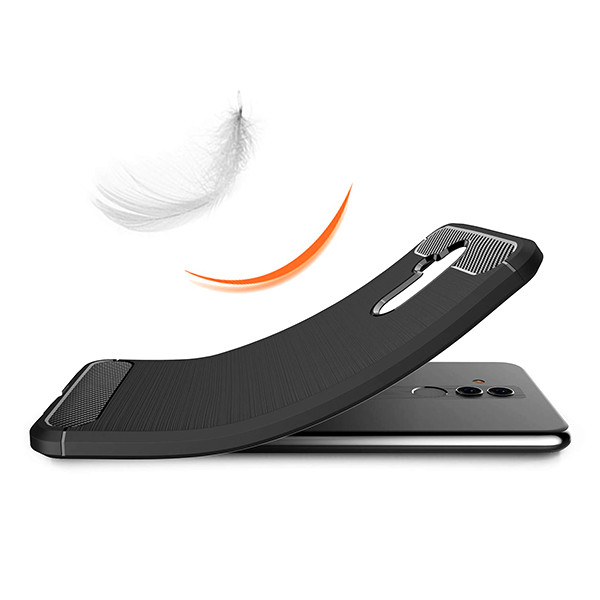 ETUI CARBON IPHONE 11 PRO MAX CARBON CASE CZARNA NAKŁADKA  PLECKI 5901646273795