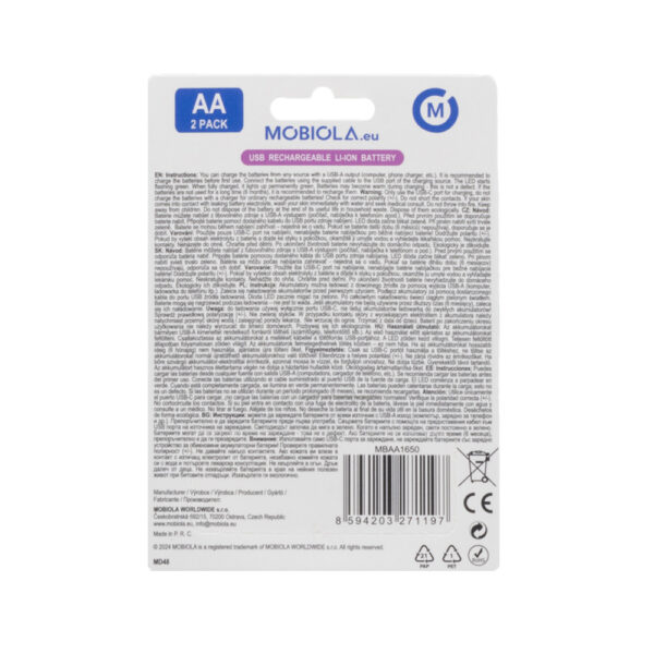 BATERIA / AKUMULATOR MOBIOLA  MBAA1650 USB-C 8594203271197
