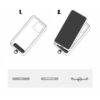 ECOBOX KABEL  240W TYP-C DO TYP-C SMYCZ NA SZYJE TĘCZA BIAŁA 5904238719589