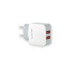 SOMOSTEL ŁADOWARKA SIECIOWA 10W 2.1A + KABEL MICRO USB BIAŁA 2XUSB DUAL SMS-A13 5902012966594