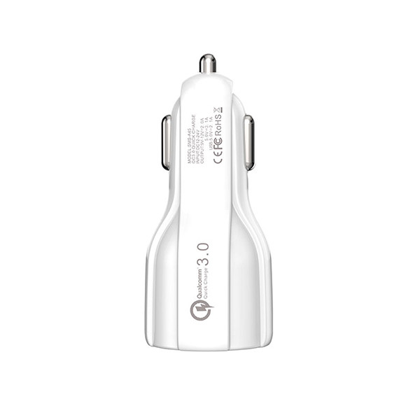 ŁADOWARKA SAMOCHODOWA 3A+2A BIAŁA + KABEL TYP-C SOMOSTEL 3100mA + 2100mA 2XUSB DUAL A45 QUICK CHARGE QC 3.0 5902012966655