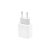 ŁADOWARKA SIECIOWA 3A 20W BIAŁA DENMEN 3600mA DC21 USB+TYP-C PD+C3.0 + KABEL USB TYP-C DO LIGHTNING 2A BIAŁY USB 3.0 PD USB-C