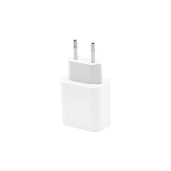 ŁADOWARKA SIECIOWA 3A 20W BIAŁA DENMEN 3600mA DC21 USB+TYP-C PD+C3.0 + KABEL USB TYP-C DO LIGHTNING 2A BIAŁY USB 3.0 PD USB-C