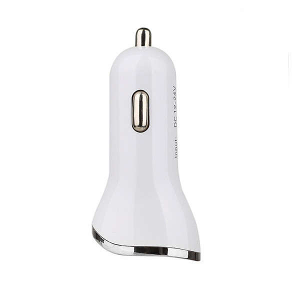 ŁADOWARKA SAMOCHODOWA 2A BIAŁA SOMOSTEL 2100mA 2XUSB DUAL FAST CHARGING SMS-A44 5902012967034