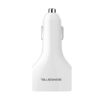 ŁADOWARKA SAMOCHODOWA 3A+2.4A BIAŁA SOMOSTEL 3100mA + 2400mA 4XUSB DUAL SA66W QUICK CHARGE QC 3.0 SMS-A66 5902012966693