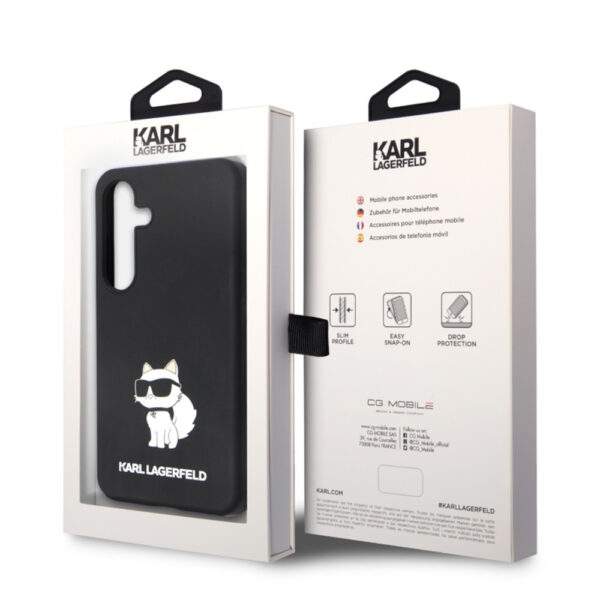 KARL LAGERFELD LIQUID SILICONE CHOUPETTE NFT CASE FOR SAMSUNG GALAXY S24 CZARNY 3666339242329