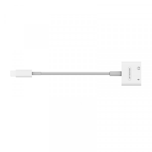 ADAPTER HF IPHONE SOMOSTEL BIAŁY SMS-BZ05 AUDIO IPHONE + ZASILANIE 5902012969076