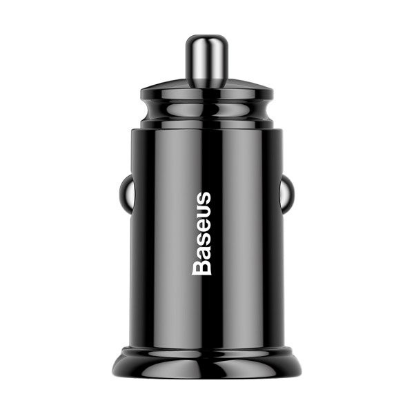 Baseus Ładowarka samochodowa USB+TYP-C 30W Czarny  CCALL-YS01 6953156286535