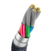 KABEL USB DO USB-C BASEUS CRYSTAL SHINE, 100W, 1.2M (CZARNY) 6932172602802