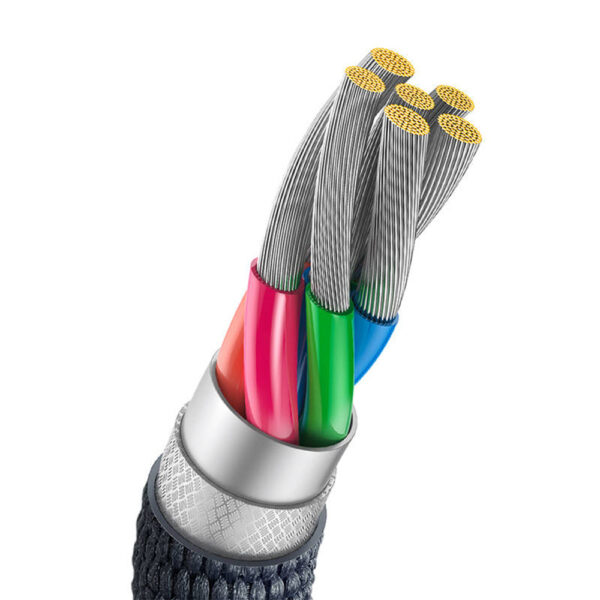 KABEL USB DO USB-C BASEUS CRYSTAL SHINE, 100W, 1.2M (CZARNY) 6932172602802