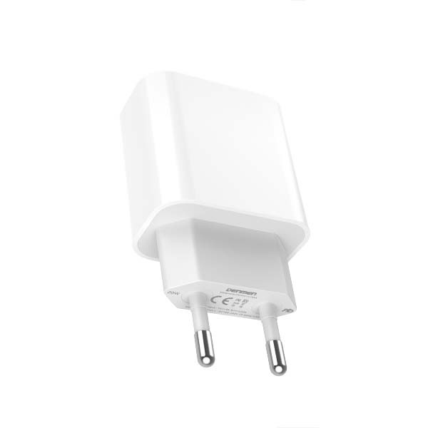 ŁADOWARKA SIECIOWA 3,6A 20W BIAŁA DENMEN 3600mA DC06 TYP-C PD SINGLE 6973224871975