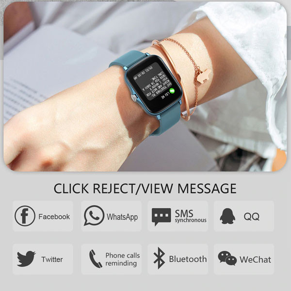 ZEGAREK SPORTOWY SMARTWATCH SENBONO LADY Y20 NIEBIESKI 5904238703090