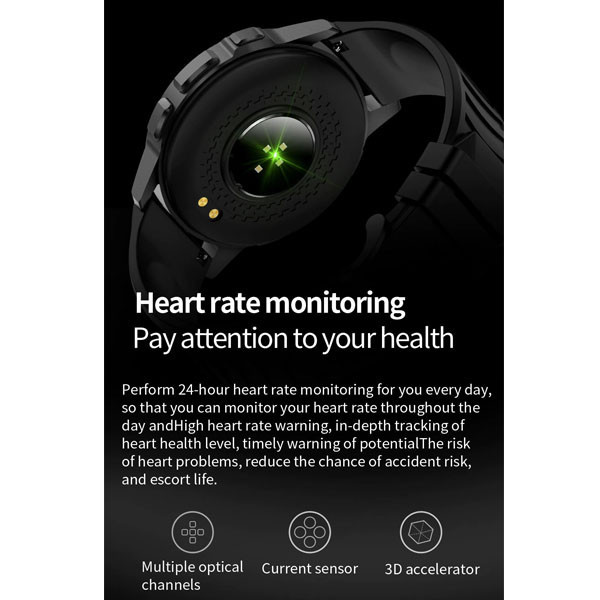 ZEGAREK SPORTOWY SMARTWATCH SENBONO X28 CZERWONY Full HD 360x360, POMIAR SpO2, METALOWA KOPERTA 5904238703137