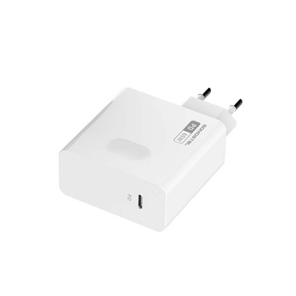 ŁADOWARKA SIECIOWA 65W GAN + KABEL IPHONE DO TYP-C  BIAŁA SOMOSTEL POWER DELIVERY Q15 PD