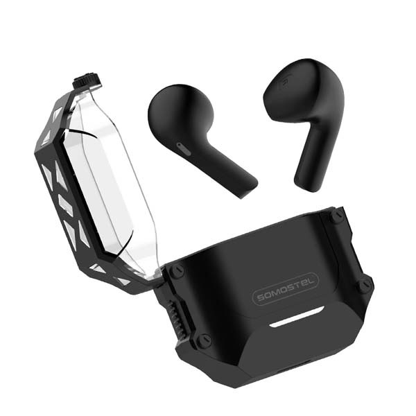 SŁUCHAWKI BLUETOOTH SOMOSTEL CZARNY TWS ARMOUR ANC SMS-I550 5904238707418