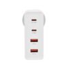 SAMSUNG ŁADOWARKA SIECIOWA 100W + 30W GaN BIAŁA SOMOSTEL POWER DELIVERY Q24 2XTYP-C PD + 2XUSB