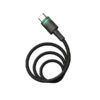 KABEL USB TYP-C DO TYP-C PD USB-C DENMEN CZARNY OPLOT 1M D62 100W 6973224877533