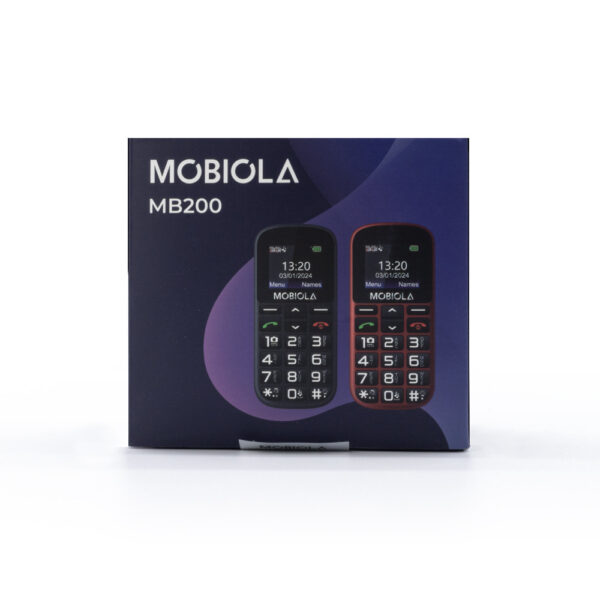 TELEFON GSM MOBIOLA  MB200 2G TELEFON DLA SENIORA CZERWONY 8594203271418