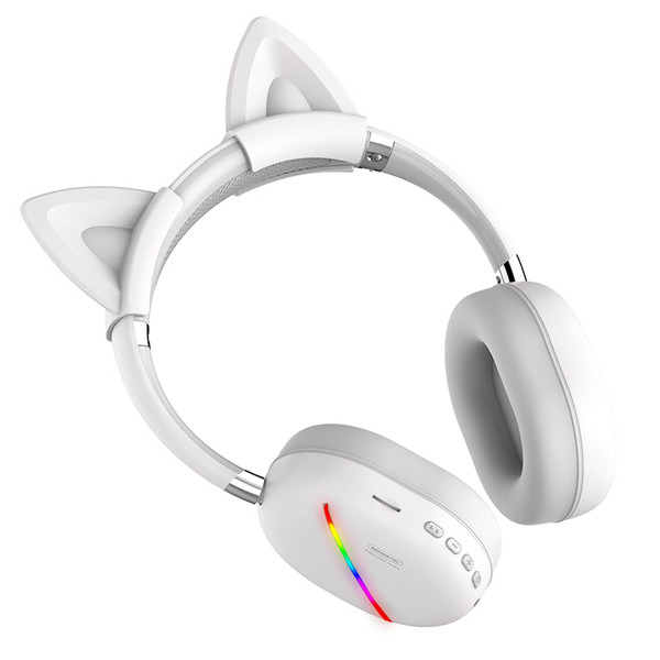SŁUCHAWKI NAUSZNE BLUETOOTH SOMOSTEL KIDS BIAŁE SMS-CJ17 5904238714645