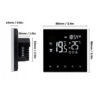 INTELIGENTNY TERMOSTAT ME82CH WIFI 16A CZARNY CZUJNIK TEMPERATURY STEROWANIE OGRZEWANIEM