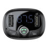 BASEUS TRANSMITER FM BLUETOOTH 4.2 MP3 + ŁADOWARKA SAMOCHODOWA 2X USB 3.4A  ZESTAW GŁOŚNOMÓWIĄCY MICROSD CCMT000301 6932172628239