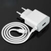 DENMEN BIAŁA ŁADOWARKA SIECIOWA USB +  KABEL TYP-C DC09T-W 2,4A 6973224873955