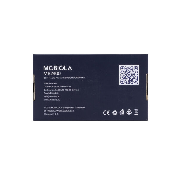 TELEFON GSM MOBIOLA DLA SENIORA MB2400 2G CZARNY 8594203271470