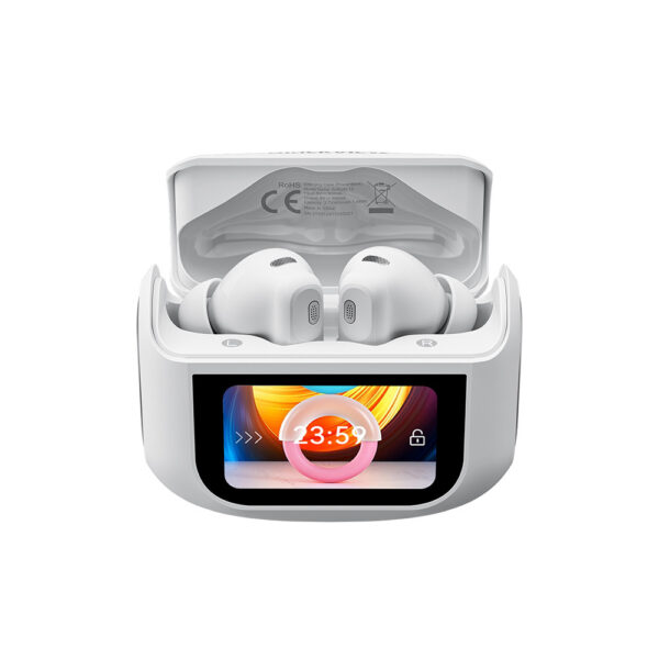 Blackview Słuchawka bluetooth AirBuds 12 TWS BT 5.4 LCD BIAŁY 400mAh 6931548319726