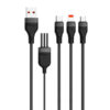 ZESTAW ECOBOX TRANSMITER FM  12/24 V BLUETOOTH 2 X USB + PD 20W + KABEL USB 3W1  CZARNY 2,4A
