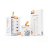 SOMOSTEL ŁADOWARKA SIECIOWA 130W GaN BIAŁA Q24 2XTYP-C PD + 2XUSB + KABEL USB TYP-C - TYP-C 6A 120W SMS-BA02