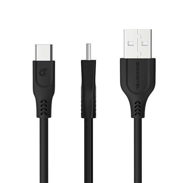 SOMOSTEL KABEL USB TYP-C 3.1A  QC 3.0 1M POWERLINE SMS-BT09 ECL 5902012966839