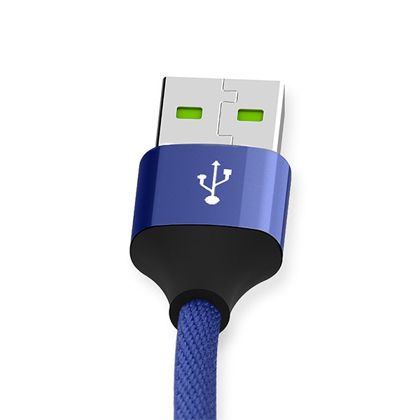KABEL USB 3W1 3.4A SOMOSTEL NIEBIESKI 3400mAh QUICK CHARGER QC 3.0 1,2M POWERLINE SMS-BW03 5902012966907