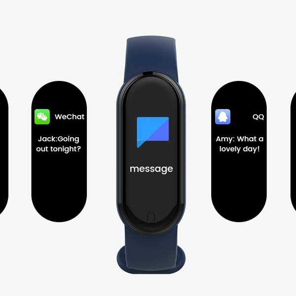 BRANSOLETKA SMARTBAND SOMOSTEL OPASKA CZARNA SMS-GM08 5904238713495