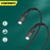 DENMEN KABEL USB TYP-C DO TYP-C  CZARNY 5A 100w D59C-B 6973224877144