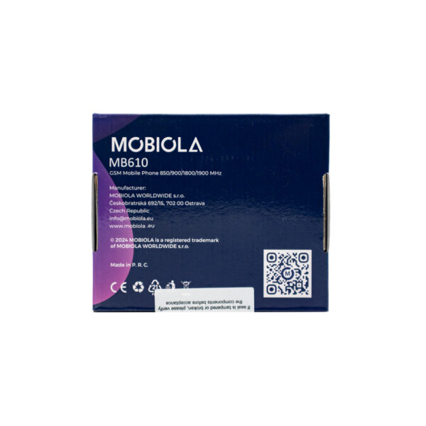 TELEFON GSM MOBIOLA  KLAPKĄ CZERWONY TLEFON DLA SENIORA MB610 2G 8594203270053