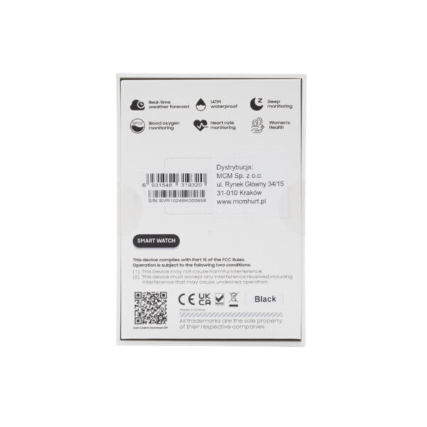 BLACKVIEW SMARTWATCH R10 BLACK 6931548319320