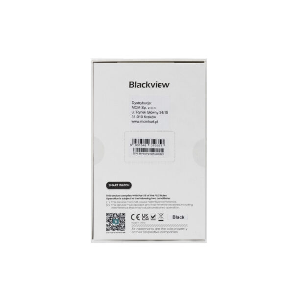 BLACKVIEW SMARTWATCH W50 PRO 2 BLACK 6931548319351