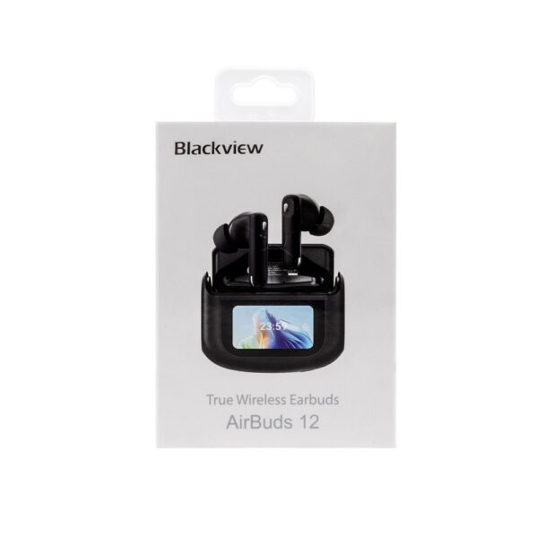 Blackview Słuchawka bluetooth AirBuds 12 TWS BT 5.4 LCD  Czarny 400mAh 6931548319719