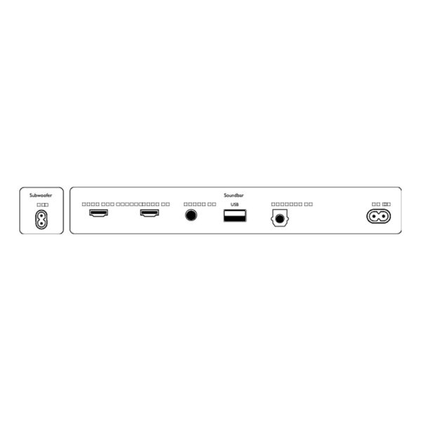 SOUNDBAR 3.1 Z BEZPRZEWODOWYM SUBWOOFEREM PHILIPS TAB8507/10 4895229126671